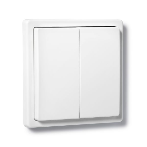 Wandtaster 2-fach Q-Wave Ein/Aus